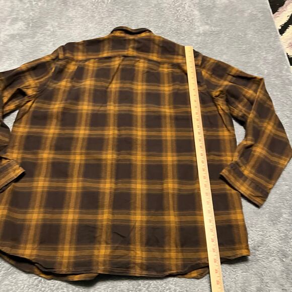 Carhartt Shirt Mens XXL Tall Flannel Long Sleeve Plaid Loose Heavyweight 104451 - Picture 5 of 7